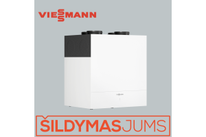 Rekuperatorius plokstelinis - entalpinis Viessmann VITOAIR CT 450E MA be el. teno, valdymas per ViCare programą, filtras F7/G4 Vertikalus dešininis/kairinis Z029243